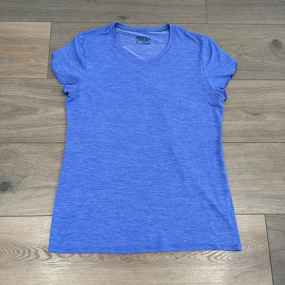 PATAGONIA Purple Shimmer Glorya Tee Short Sleeve Crewneck Soft Hiking Shirt Sz M - Picture 2 of 10